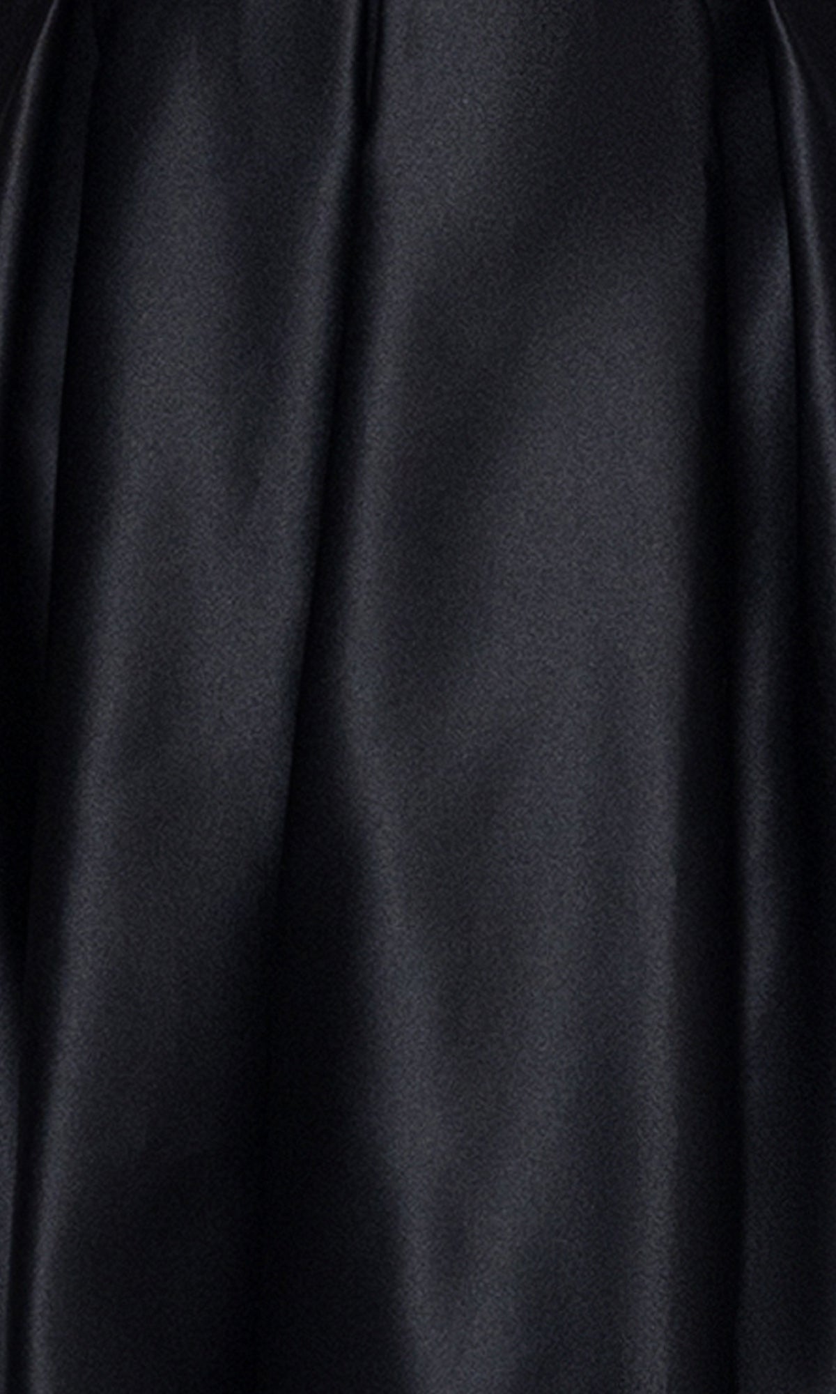 Close-up of smooth, black fabric with a slight sheen and soft folds—a luxurious detail found on the Lace-Up Short Hoco Dress: Blondie Nites 4578BN, perfect for a junior cocktail or short party dress with pockets.